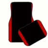 51e9ddf7-a38f-49ef-bc03-d88edb028ae9 Set of 4 Red Vertical Striped Car Floor Mats
