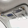 c884e60c-aca0-41c4-8d98-afa156b9e13d Gray PU Leather Car Visor Organizer