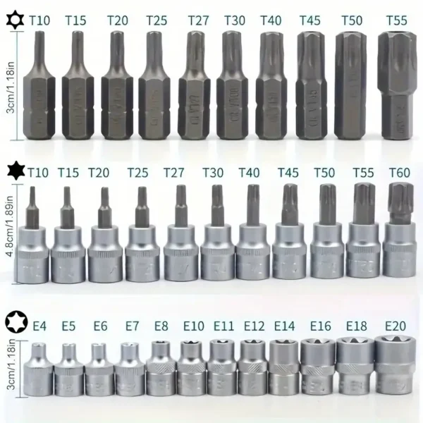f810120cbadd47afb5ce74999f3d0843-goods 34pcs E-Type Socket Head Set